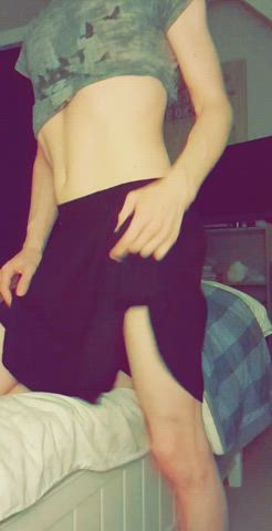 cute femboy skirt clip