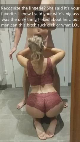Big Ass Blowjob Booty Bull Caption Cheating Cuckold Humiliation Lingerie Wife clip