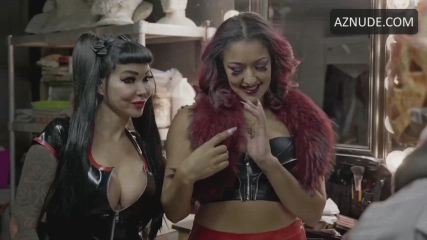 cinema cleavage ebony topless clip