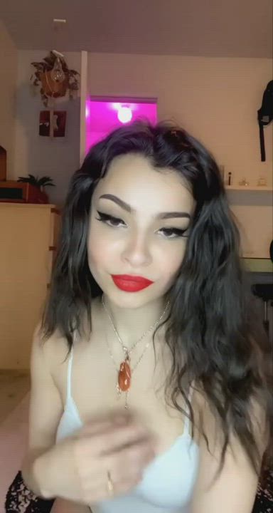 Brown Eyes Petite Teen clip