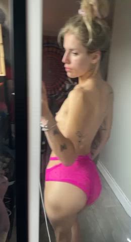 ass babe nsfw panties pink pussy teen tits clip