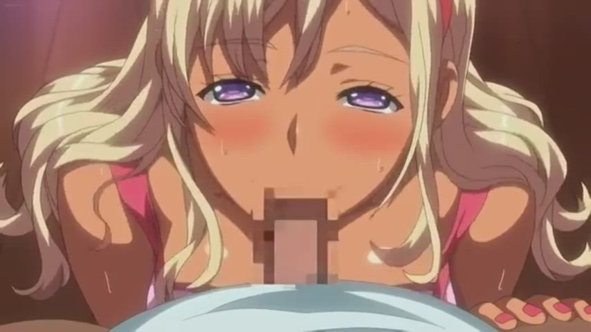 Animation Anime Blonde Blowjob Clothed Cumshot Hentai Porn GIF by animesex