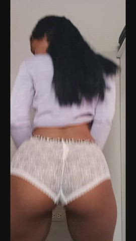 Ass Dancing Ebony Underwear clip