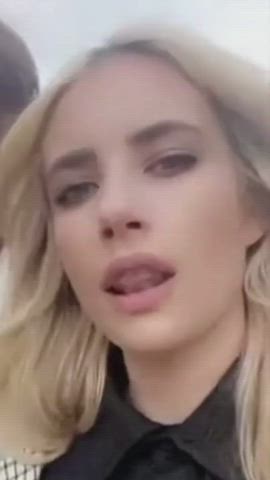 Celebrity Emma Roberts Licking Tongue Fetish clip