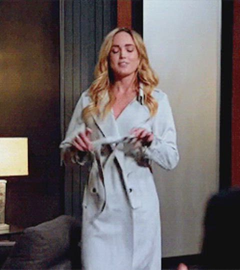 blonde caity lotz celebrity lingerie nylons office pov robe seduction softcore celebs