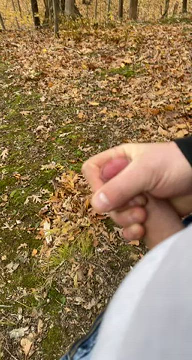 Big Dick Cumshot Outdoor clip