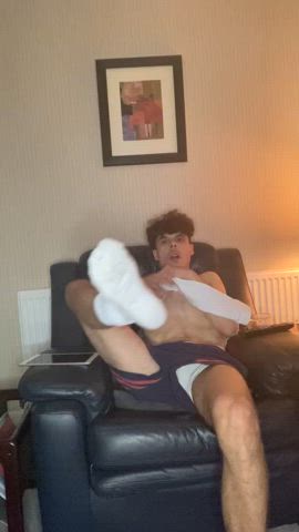 amateur british football homemade knee high socks socks straight teen clip