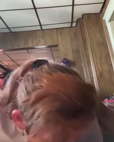 blowjob ponytail redhead clip