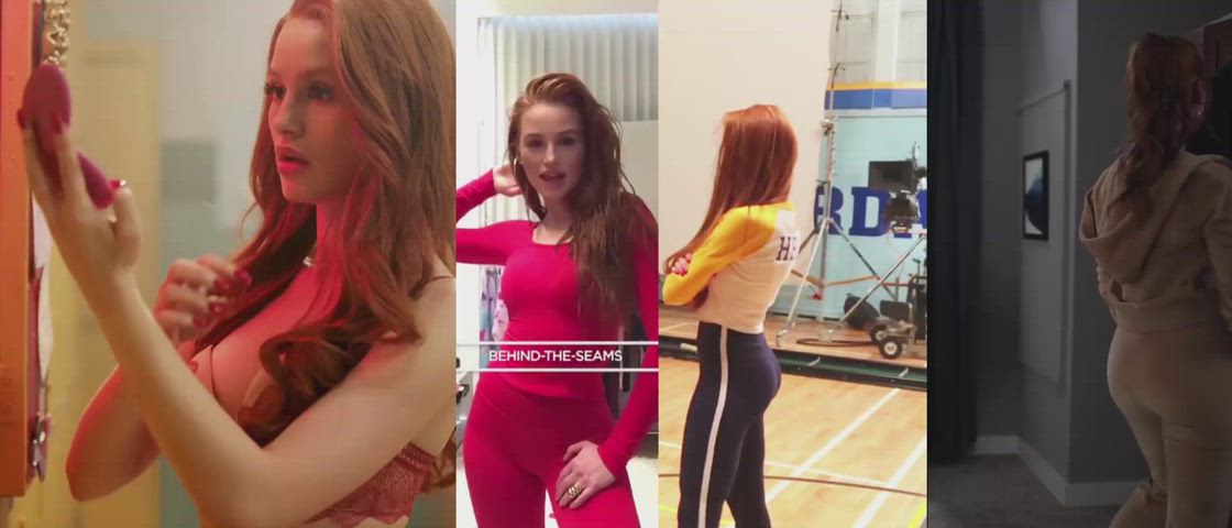 bubble butt madelaine petsch redhead clip