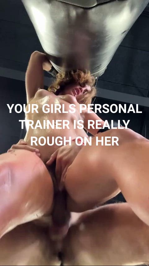 Caption Cheating Cuckold Gym Hotwife Kelsi Monroe Rough Sweaty Sex Porn GIF by thecapman