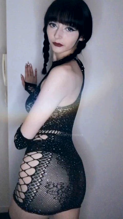 alt alternative ass body stockings fansly goth lingerie onlyfans pigtails round butt