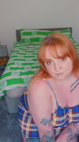 BBW Dress Legs Redhead Tease Thighs Porn GIF by spicytiktokginger
