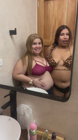 bbw belly button lesbians clip