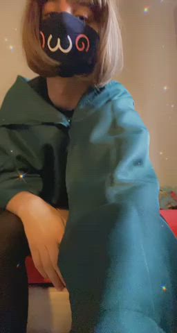 big ass bubble butt cosplay femboy shorts sissy thick thighs clip