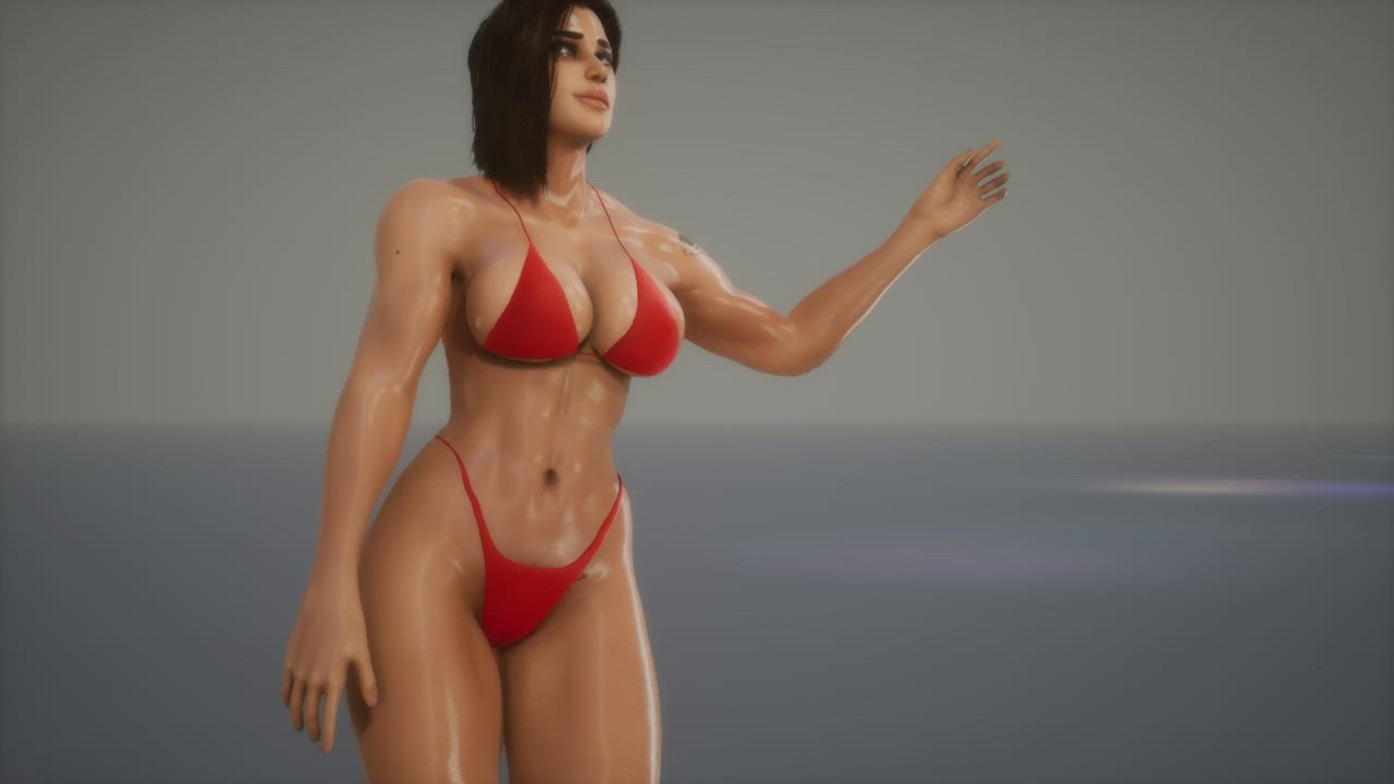 3D Big Tits Bikini Bouncing Tits Dancing clip