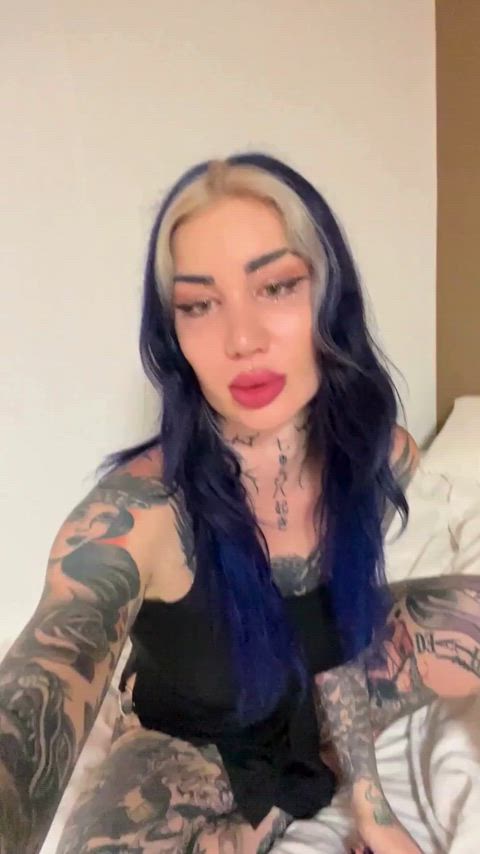 ass big tits egirl fake lips fake tits tattooed clip