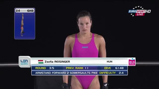 2014 European Aquatics Championships - 10m (Zsofia Reisinger, HUN)
