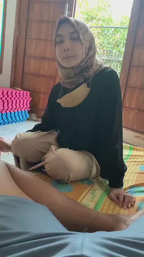 Amateur Asian Blowjob Hijab Indo Indonesian Malaysian Porn GIF by jayhawkrubr