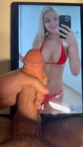 bwc bikini blonde cock worship jerk off male masturbation masturbating micro bikini