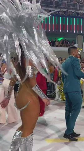 big ass brazilian celebrity costume dancing milf thick thong tights clip