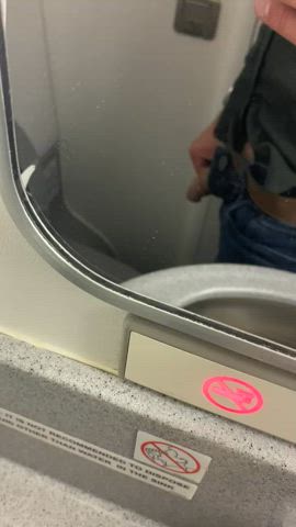 airplane bathroom bisexual cock fetish gay onlyfans piss pissing public clip