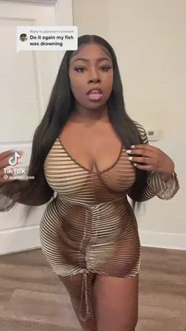 ebony nipples see through clothing tiktok clip