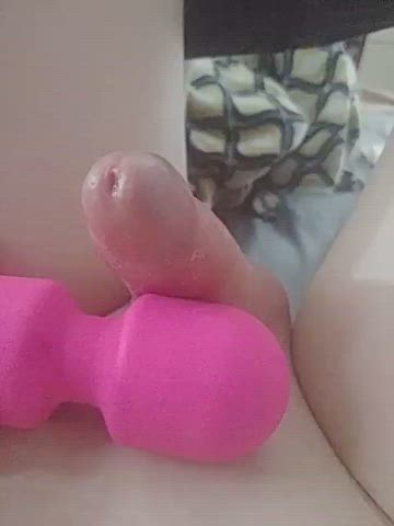 Amateur Clit Rubbing Cock Dripping Masturbating POV Penis Pink Precum Rubbing Solo
