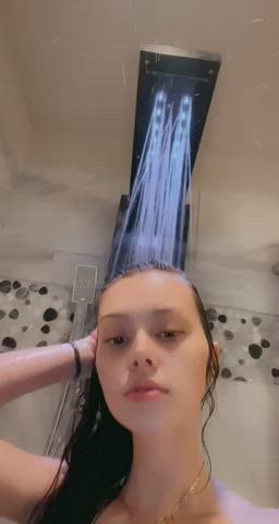 Brunette Shower Wet clip