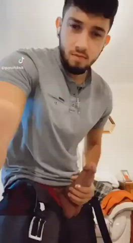 big balls big dick gay jerk off male masturbation tiktok clip