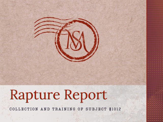 The Rapture of Ellen - Report on slave training.