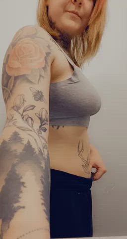 ass bubble butt tattoo curvy dykes hot-girls-with-tattoos clip