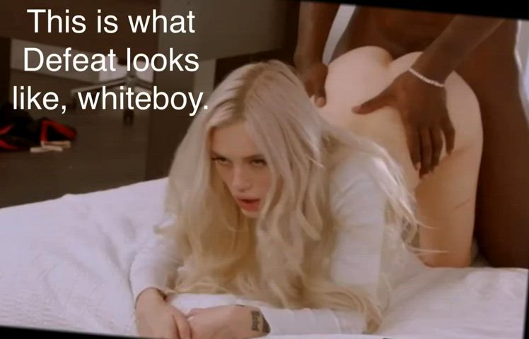 BBC slut Beta Caption Cuckold Doggystyle Humiliation Interracial Sissy White Girl