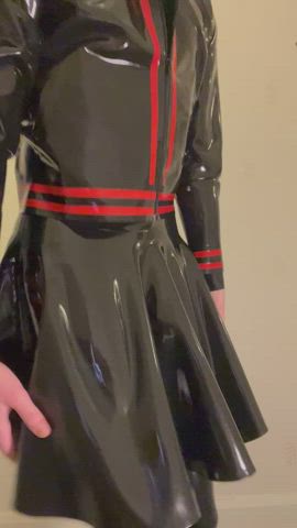 Something about wearing this rubber skirt just makes me wanna move