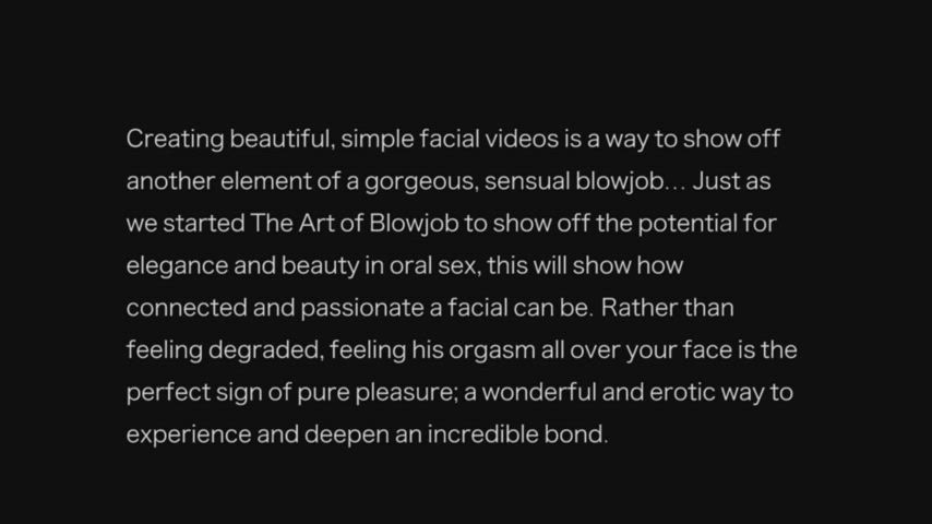 Facial Romantic Sensual clip