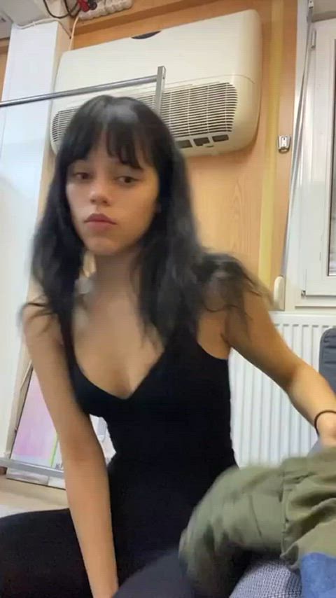Jenna Ortega showing off her tight little body for us