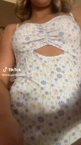 blonde boobs teen tiktok clip