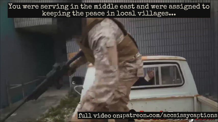 arab army caption femboy gay hijab military muslim sissy xchange clip