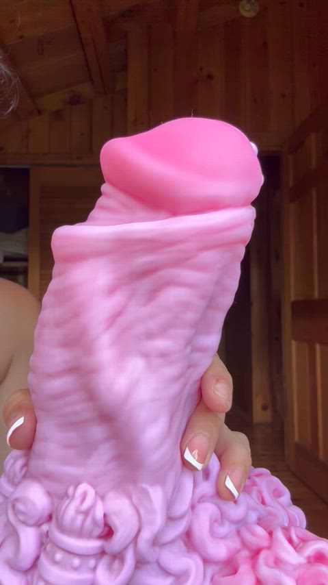 huge dildo stretched stretching clip