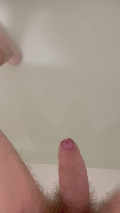 Bath Bathroom Bathtub Big Dick Foreskin Gay Hairy Cock Piss Pissing Uncensored Uncut