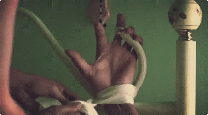 bed bed sex bondage domination femdom kinky rope play ropes clip