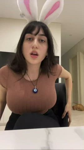 Busty Huge Tits Babe Porn GIF by vidockx