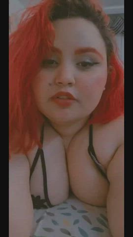 ahegao bbw chubby curvy redhead clip