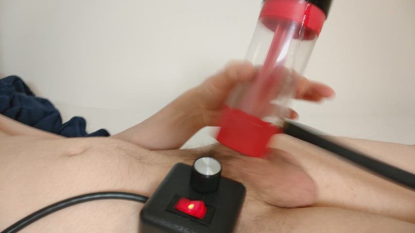 cum machine messy penis penis pump sex machine wet and messy clip