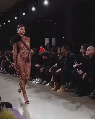 Ebony Model See Through Clothing clip