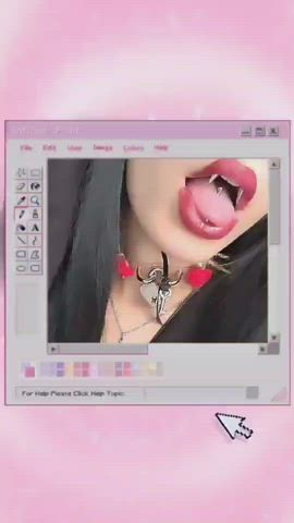 Goth Lips Lipstick clip