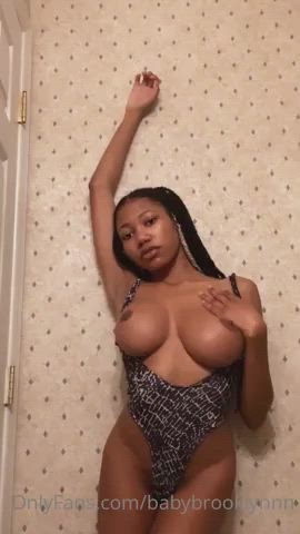 Ass Big Tits Ebony Petite Teasing Topless Vertical clip