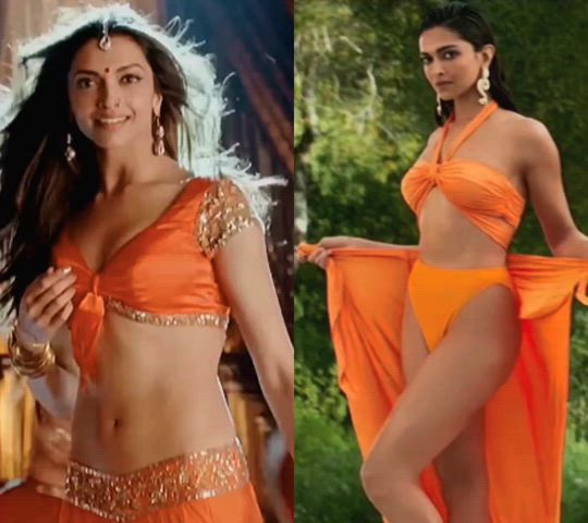 Deepika Padukone - Traditional vs bikini