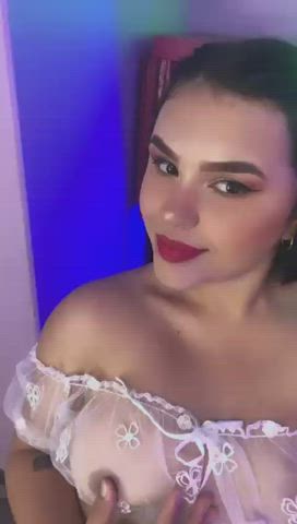 Colombian Latina Lingerie Nipples Sensual Teen Tongue Fetish clip