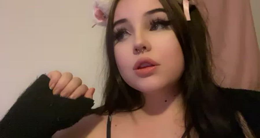 Cute PetPlay Tongue Fetish clip