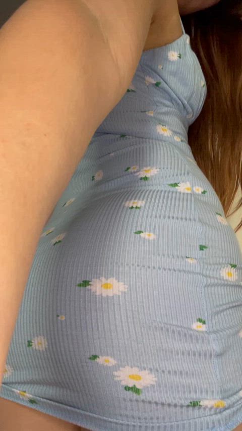 ass assholebehindthong booty petite skirt sweetpetite thong upskirt thick-booty clip